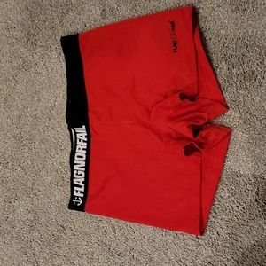 Flag Nor Fail exercise shorts